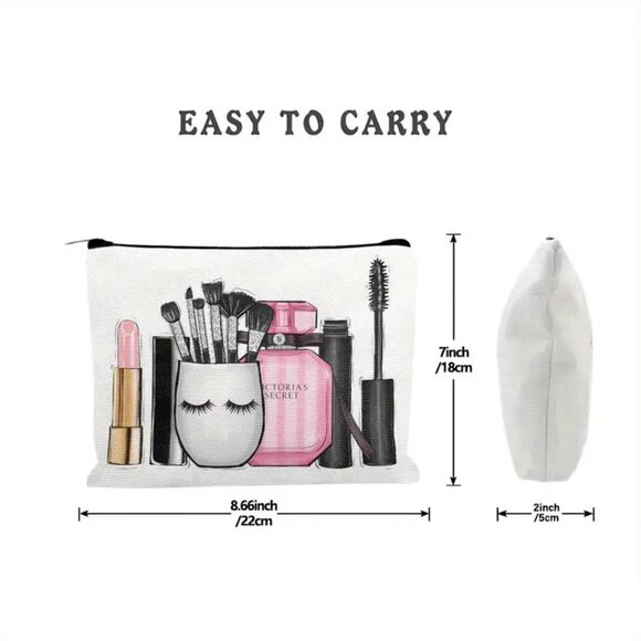 ๐Chic Makeup Bag Cosmetic Bag Travel Organizer for Brushes & Essentials - Picture 6 of 8